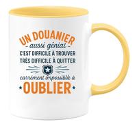 quotedazur - Mug Humour Un Douanier Génial, Difficile À Trouver, Quitter Et Impossible Oublier Idée Cadeau Originale Tasse Pour Unique Fidèle