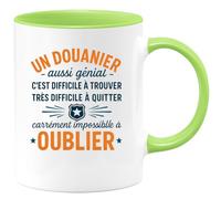 quotedazur - Mug Humour Un Douanier Génial, Difficile À Trouver, Quitter Et Impossible Oublier Idée Cadeau Originale Tasse Pour Unique Fidèle