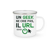 quotedazur - Mug Humour Un Geek Ne Crie Pas Il Url - Tasse Humoristique Pour Passionnés De Tech - Cadeau Original Pour Amateurs De Technologie, Tasse Geek Humoristique