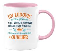 quotedazur - Mug Humour Un Ludovic Génial, Difficile À Trouver, Impossible À Oublier, Un Cadeau Exceptionnel - Idée Cadeau Originale Tasse Parfaite Pour Homme Unique À Offrir