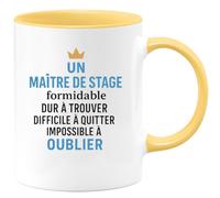 quotedazur - Mug Humour Un Maitre De Stage Formidable Dur À Trouver Difficile À Quitter Impossible À Oublier - Cadeau Original Tasse Maître Unique Et Inoubliable