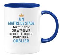 quotedazur - Mug Humour Un Maitre De Stage Formidable Dur À Trouver Difficile À Quitter Impossible À Oublier - Cadeau Original Tasse Maître Unique Et Inoubliable