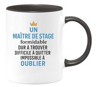 quotedazur - Mug Humour Un Maitre De Stage Formidable Dur À Trouver Difficile À Quitter Impossible À Oublier - Cadeau Original Tasse Maître Unique Et Inoubliable