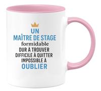 quotedazur - Mug Humour Un Maitre De Stage Formidable Dur À Trouver Difficile À Quitter Impossible À Oublier - Cadeau Original Tasse Maître Unique Et Inoubliable