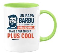 quotedazur - Mug Humour Un Papa Barbu, C’est Comme Un Papa Normal, Mais Encore Plus Cool - Idéal Cadeau Originale Pour Papa Tasse Unique Et Fun