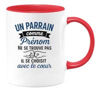 quotedazur - Mug Humour Un Parrain Comme Prénom Ne Se Trouve Pas Il Choisit Avec Le Coeur Cadeau Original Tasse Pour Au Grand CœUr