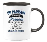 quotedazur - Mug Humour Un Parrain Comme Prénom Ne Se Trouve Pas Il Choisit Avec Le Coeur Cadeau Original Tasse Pour Au Grand CœUr