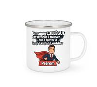 quotedazur - Mug Humour Un Super Collègue Rare Et Inoubliable, Impossible À Oublier Prénom Cadeau Parfait Tasse Pour Moments Partagés