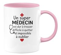 quotedazur - Mug Humour Un Super Médecin Est Dur À Trouver Difficile Quitter Et Impossible Oublier. Idée Cadeau Originale Tasse Pour Dévoué