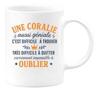 quotedazur - Mug Humour Une Coralie Aussi Géniale C'est Difficile À Trouver Très Quitter Carrément Impossible Oublier Cadeau Idéale En Tasse Pour Elle Avec Message Touchant