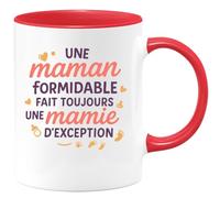 quotedazur - Mug Humour Une Maman Formidable Fait Toujours Mamie D’Exception Tasse Fête Des Grand-Mères, Annonce Grossesse, Cadeau Anniversaire Noël