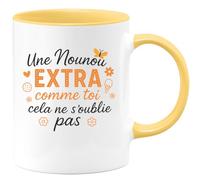 quotedazur - Mug Humour Une Nounou Extra Comme Toi Cela Ne S'oublie Pas - Idéal Cadeau Tasse Nounou Attentionnée Et Unique