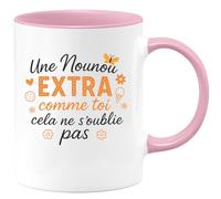 quotedazur - Mug Humour Une Nounou Extra Comme Toi Cela Ne S'oublie Pas - Idéal Cadeau Tasse Nounou Attentionnée Et Unique
