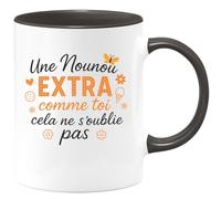 quotedazur - Mug Humour Une Nounou Extra Comme Toi Cela Ne S'oublie Pas - Idéal Cadeau Tasse Nounou Attentionnée Et Unique