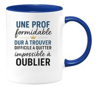 quotedazur - Mug Humour Une Prof Formidable Dur À Trouver Difficile À Quitter Impossible À Oublier - Cadeau Original Tasse Pour Professeur Exceptionnelle