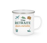 quotedazur - Mug Humour Une Retraite Bien Méritée Pour Un Homme, Cadeau Tasse Personnalisé Idée Originale Personnalisée Retraité Heureux Et Détendu