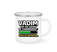 quotedazur - Mug Humour Vadim En Cours De Chargement, Patience Demandée - Mug Personnalisé - Idée Cadeau Originale Tasse Personnalisée Pour Homme Unique Et Pratique