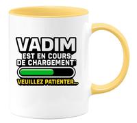 quotedazur - Mug Humour Vadim En Cours De Chargement, Patience Demandée Personnalisé Idée Cadeau Originale Tasse Personnalisée Pour Homme Unique Et Pratique
