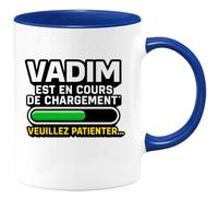 quotedazur - Mug Humour Vadim En Cours De Chargement, Patience Demandée Personnalisé Idée Cadeau Originale Tasse Personnalisée Pour Homme Unique Et Pratique