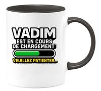 quotedazur - Mug Humour Vadim En Cours De Chargement, Patience Demandée Personnalisé Idée Cadeau Originale Tasse Personnalisée Pour Homme Unique Et Pratique
