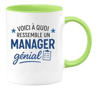 quotedazur - Mug Humour Voici À Quoi Ressemble Un Manager Génial - Le Cadeau Tasse Parfait Pour Un Chef Inspirant Et Dévoué