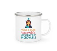 quotedazur - Mug Humour Voici Une Tasse Cadeau Pour Monitrice Exceptionnelle Et Incroyable Unique Idéale Passionnée Dévouée