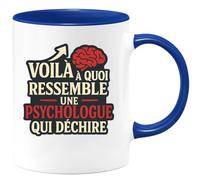 quotedazur - Mug Humour Voici Une Tasse Cadeau Pour Psychologue Qui Déchire Vraiment Idée Originale Psy Unique Et Inspirante
