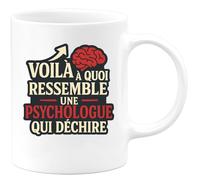 quotedazur - Mug Humour Voici Une Tasse Cadeau Pour Psychologue Qui Déchire Vraiment Idée Originale Psy Unique Et Inspirante