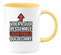 quotedazur - Mug Humour Voilà À Quoi Ressemble Un Infirmier Qui Déchire Cadeau Original Pour Tasse Unique Et Stylée