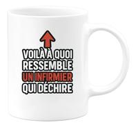 quotedazur - Mug Humour Voilà À Quoi Ressemble Un Infirmier Qui Déchire Cadeau Original Pour Tasse Unique Et Stylée