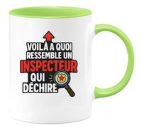 quotedazur - Mug Humour Voilà À Quoi Ressemble Un Inspecteur Qui Déchire, Tasse Sympa Cadeau Original Amusante Pour Incroyable
