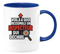 quotedazur - Mug Humour Voilà À Quoi Ressemble Un Inspecteur Qui Déchire, Tasse Sympa Cadeau Original Amusante Pour Incroyable