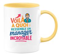 quotedazur - Mug Humour Voilà À Quoi Ressemble Un Manager Incroyable Véritable Leader Inspirant Cadeau Original Pour Tasse Unique Et Pratique