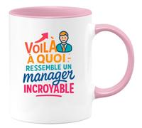 quotedazur - Mug Humour Voilà À Quoi Ressemble Un Manager Incroyable Véritable Leader Inspirant Cadeau Original Pour Tasse Unique Et Pratique