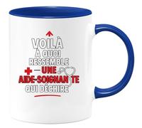 quotedazur - Mug Humour Voila À Quoi Ressemble Une Aide-Soignante Qui Déchire Exclusif Cadeau Parfait Tasse Unique Pour Exceptionnelle