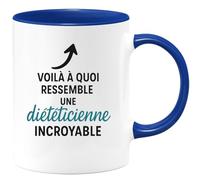 quotedazur - Mug Humour Voilà À Quoi Ressemble Une Diététicienne Incroyable, Un Vrai Cadeau - Cadeau Parfait Tasse Diététicienne Pour Femmes Attentionnées