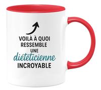 quotedazur - Mug Humour Voilà À Quoi Ressemble Une Diététicienne Incroyable, Un Vrai Cadeau Parfait Tasse Pour Femmes Attentionnées