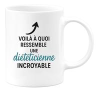 quotedazur - Mug Humour Voilà À Quoi Ressemble Une Diététicienne Incroyable, Un Vrai Cadeau Parfait Tasse Pour Femmes Attentionnées