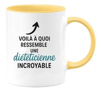 quotedazur - Mug Humour Voilà À Quoi Ressemble Une Diététicienne Incroyable, Un Vrai Cadeau Parfait Tasse Pour Femmes Attentionnées