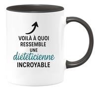 quotedazur - Mug Humour Voilà À Quoi Ressemble Une Diététicienne Incroyable, Un Vrai Cadeau Parfait Tasse Pour Femmes Attentionnées