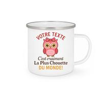 quotedazur - Mug Humour Votre Texte C'est Vraiment La Plus Chouette Du Monde! - Idée Cadeau Tasse Originale Pour Elle, Parfaite Et Unique