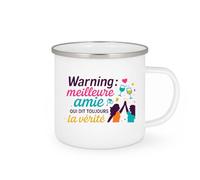 quotedazur - Mug Humour Warning : meilleure amie qui dit toujours la vérité - Cadeau Meilleure amie Femme