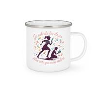 quotedazur - Mug Je calcule les doses plus vite que mon ombre - Tasse Cadeau Infirmière Femme - Blanc/Emaillé
