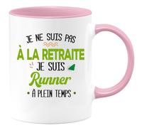 quotedazur - Mug Je Ne Suis Pas A La Retraite Je Suis Runner