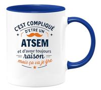 quotedazur - Mug Je ne suis pas parfaite mais je suis Aide à domicile et c'est presque pareil - Tasse Cadeau Aide à domicile Femme - Blanc/Emaillé