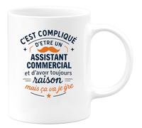 quotedazur - Mug Je ne suis pas parfaite mais je suis Assistante sociale et c'est presque pareil - Tasse Cadeau Assistante sociale Femme - Vert/Céramique