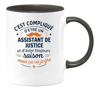 quotedazur - Mug Je ne suis pas parfaite mais je suis Chargée de projet et c'est presque pareil - Tasse Cadeau Chargée de projet Femme - Blanc/Céramique