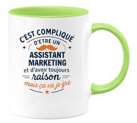 quotedazur - Mug Je ne suis pas parfaite mais je suis Coiffeuse et c'est presque pareil - Tasse Cadeau Coiffeuse Femme - Rouge/Céramique