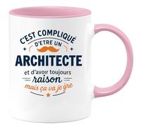 quotedazur - Mug Je ne suis pas parfaite mais je suis Consultante et c'est presque pareil - Tasse Cadeau Consultante Femme - Bleu/Céramique