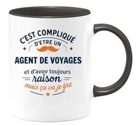 quotedazur - Mug Je ne suis pas parfaite mais je suis Infirmière et c'est presque pareil - Tasse Cadeau Infirmière Femme - Blanc/Céramique